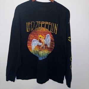 Led Zeppelin Black Graphic Long Sleeve Tee